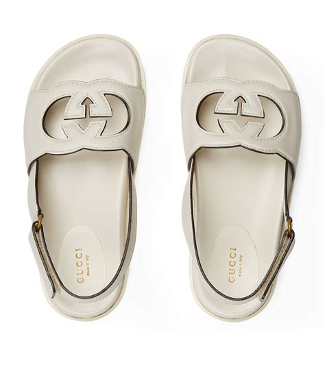 white gucci sandals